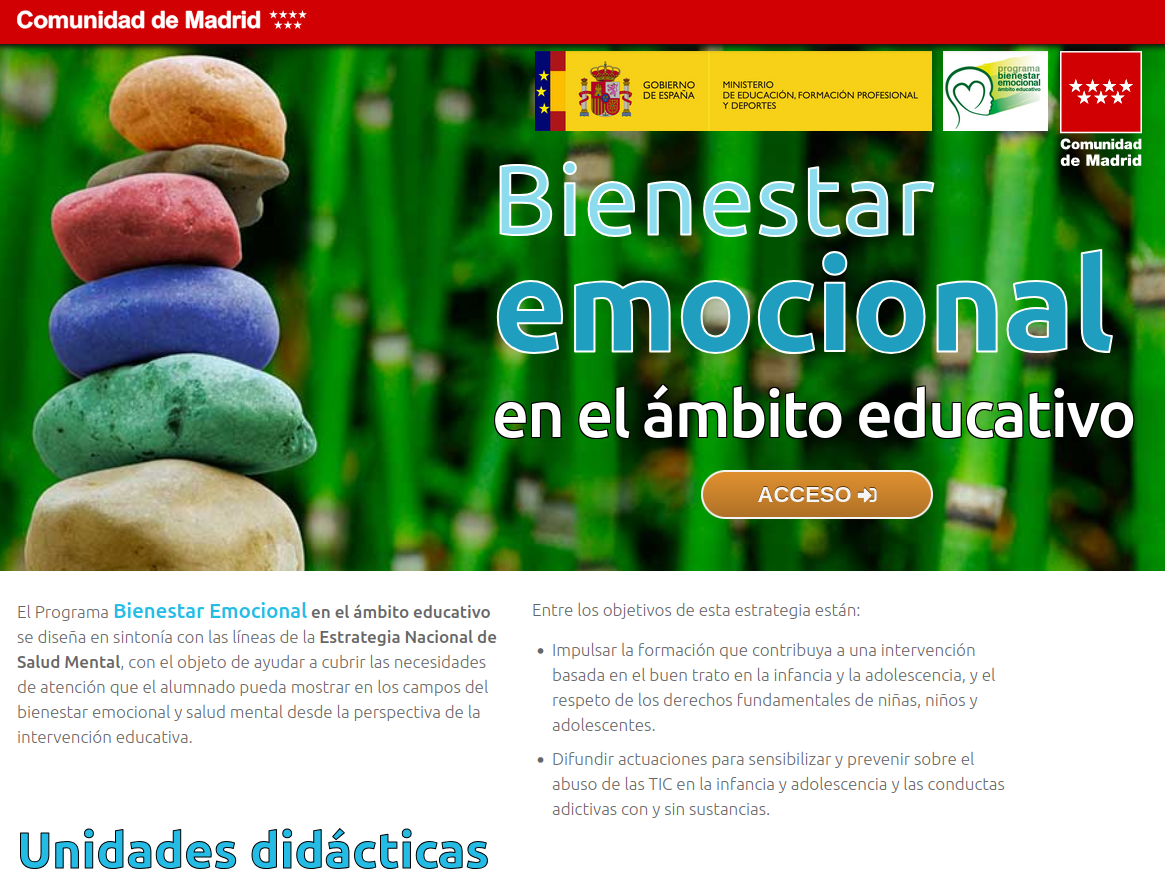 Bienestar Emocional en el ámbito Educativo